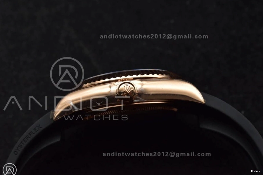 A23J (Gain Weight) Strap ZF 336235 1:1 1097 QuickDry RG Dial Grey Best Oyster-flex on Sky-Dweller Edition 0708